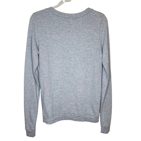 ModCloth Proud Graphic Heathered Grey Sweatshirt, M - Picture 3 of 8